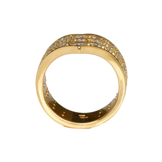 Brillantring aus 585 Gelbgold mit Diamant, nachhaltiger second hand Schmuck perfekt aufgearbeitet