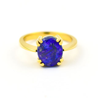 Ring aus 585 Gelbgold mit Opal, nachhaltiger second hand Schmuck perfekt aufgearbeitet