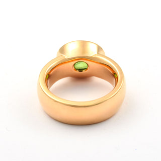 Jochen Pohl Ring aus 750 Gelbgold mit Peridot, nachhaltiger second hand Schmuck perfekt aufgearbeitet