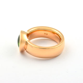 Jochen Pohl Ring aus 750 Gelbgold mit Peridot, nachhaltiger second hand Schmuck perfekt aufgearbeitet
