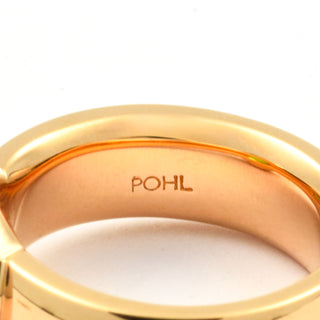 Jochen Pohl Ring aus 750 Gelbgold mit Peridot, nachhaltiger second hand Schmuck perfekt aufgearbeitet