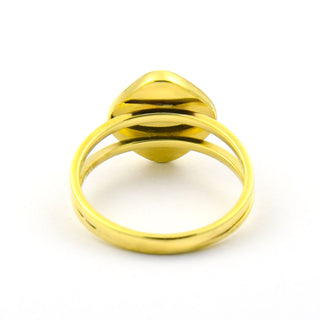 Perlenring aus 585 Gelbgold, nachhaltiger second hand Schmuck perfekt aufgearbeitet