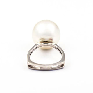 Perlenring aus 750 Gelbgold, nachhaltiger second hand Schmuck perfekt aufgearbeitet