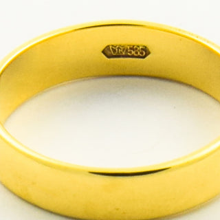Ring aus 585 Gelbgold, nachhaltiger second hand Schmuck perfekt aufgearbeitet