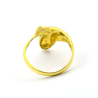 Ring Delphin aus 585 Gelbgold, nachhaltiger second hand Schmuck perfekt aufgearbeitet