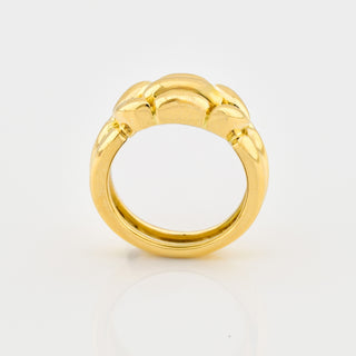 Ring aus 750 Gelbgold, nachhaltiger second hand Schmuck perfekt aufgearbeitet