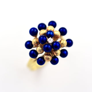 Ring aus 750 Gelbgold, nachhaltiger second hand Schmuck perfekt aufgearbeitet