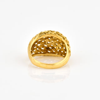 Ring aus 750 Gelbgold, nachhaltiger second hand Schmuck perfekt aufgearbeitet