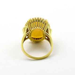 Ring aus 585 Gold mit Opal, nachhaltiger second hand Schmuck perfekt aufgearbeitet