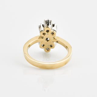 Brillantring aus 585 Rosé- und Weißgold, nachhaltiger second hand Schmuck perfekt aufgearbeitet