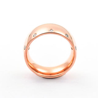 Brillantring aus 585 Rotgold, nachhaltiger second hand Schmuck perfekt aufgearbeitet