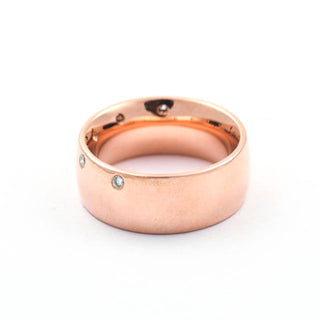 Brillantring aus 585 Rotgold, nachhaltiger second hand Schmuck perfekt aufgearbeitet