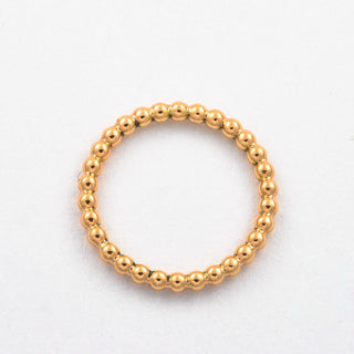 Ring Perldraht aus 585 Rotgold, hochwertiger second hand Schmuck perfekt aufgearbeitet