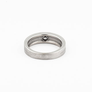 Diamantring aus 585 Weißgold, nachhaltiger second hand Schmuck perfekt aufgearbeitet