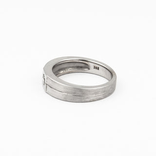 Diamantring aus 585 Weißgold, nachhaltiger second hand Schmuck perfekt aufgearbeitet