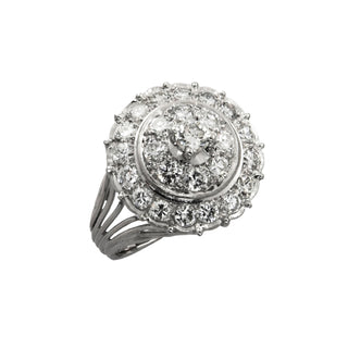 Ring aus 750 Weißgold mit Brillant, nachhaltiger second hand Schmuck perfekt aufgearbeitet