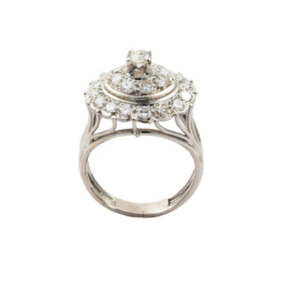 Ring aus 750 Weißgold mit Brillant, nachhaltiger second hand Schmuck perfekt aufgearbeitet