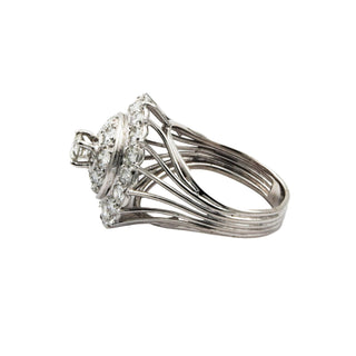 Ring aus 750 Weißgold mit Brillant, nachhaltiger second hand Schmuck perfekt aufgearbeitet