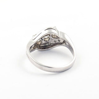 Brillantring aus 585 Weißgold mit Diamant, nachhaltiger second hand Schmuck perfekt aufgearbeitet