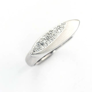 Brillantring aus 585 Weißgold, nachhaltiger second hand Schmuck perfekt aufgearbeitet