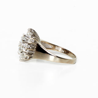 Brillantring aus 585 Weißgold, nachhaltiger second hand Schmuck perfekt aufgearbeitet