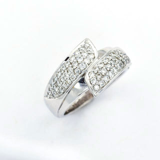 Brillantring aus 750 Weißgold, nachhaltiger second hand Schmuck perfekt aufgearbeitet