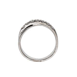 Brillantring aus 585 Weißgold, nachhaltiger second hand Schmuck perfekt aufgearbeitet