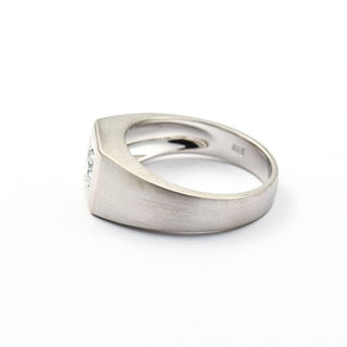 Brillantring aus 585 Weißgold, nachhaltiger second hand Schmuck perfekt aufgearbeitet