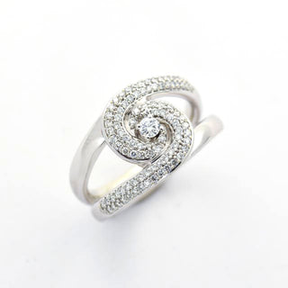 Christ Brillantring aus 585 Weißgold, nachhaltiger second hand Schmuck perfekt aufgearbeitet