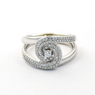 Christ Brillantring aus 585 Weißgold, nachhaltiger second hand Schmuck perfekt aufgearbeitet