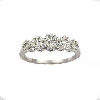 Moncara Brillantring aus 585 Weißgold, nachhaltiger second hand Schmuck perfekt aufgearbeitet