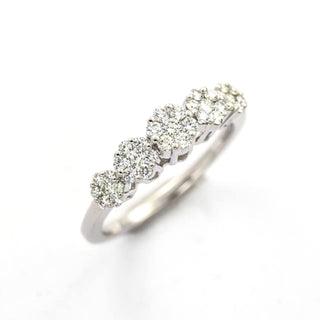 Moncara Brillantring aus 585 Weißgold, nachhaltiger second hand Schmuck perfekt aufgearbeitet