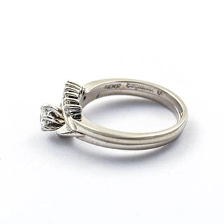 Brillantring aus 585 Weißgold, nachhaltiger second hand Schmuck perfekt aufgearbeitet