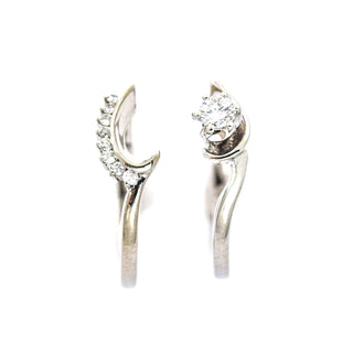 Brillantring aus 585 Weißgold, nachhaltiger second hand Schmuck perfekt aufgearbeitet