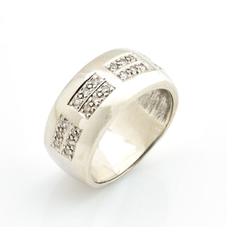 Giloy & Söhne Brillantring aus 585 Weißgold, nachhaltiger second hand Schmuck perfekt aufgearbeitet