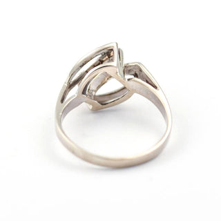 Brillantring aus 585 Weißgold, nachhaltiger second hand Schmuck perfekt aufgearbeitet