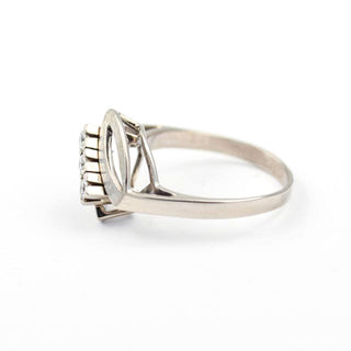 Brillantring aus 585 Weißgold, nachhaltiger second hand Schmuck perfekt aufgearbeitet