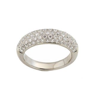 Brillantring aus 750 Weißgold, nachhaltiger second hand Schmuck perfekt aufgearbeitet