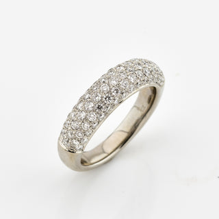 Brillantring aus 750 Weißgold, nachhaltiger second hand Schmuck perfekt aufgearbeitet