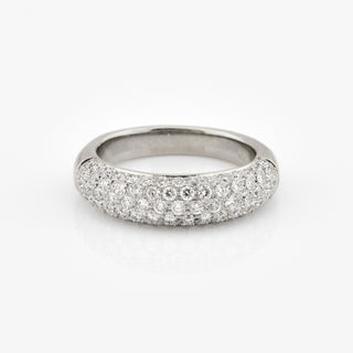 Brillantring aus 750 Weißgold, nachhaltiger second hand Schmuck perfekt aufgearbeitet