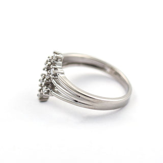 Brillantring aus 585 Weißgold, nachhaltiger second hand Schmuck perfekt aufgearbeitet