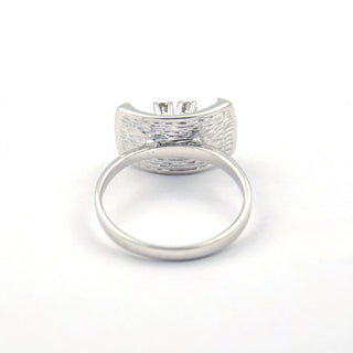 Brillantring aus 585 Weißgold, nachhaltiger second hand Schmuck perfekt aufgearbeitet