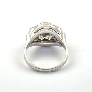 Brillantring aus 585 Weißgold mit Diamant, nachhaltiger second hand Schmuck perfekt aufgearbeitet