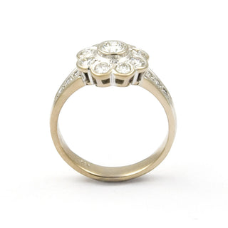 Brillantring aus 750 Weißgold, nachhaltiger second hand Schmuck perfekt aufgearbeitet