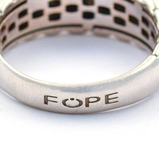 Fope Ring aus 750 Weißgold, nachhaltiger second hand Schmuck perfekt aufgearbeitet