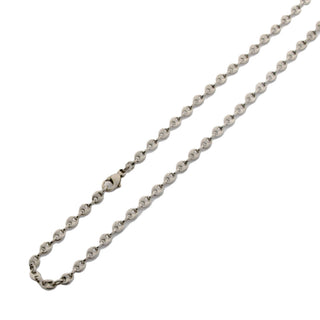 FBM Schiffsankerkette aus 585 Weißgold, nachhaltiger second hand Schmuck perfekt aufgearbeitet