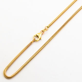 Schlangenkette aus 585 Gelbgold, nachhaltiger second hand Schmuck perfekt aufgearbeitet