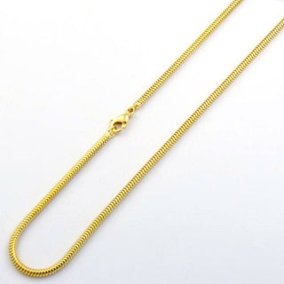 Schlangenkette aus 585 Gelbgold, nachhaltiger second hand Schmuck perfekt aufgearbeitet