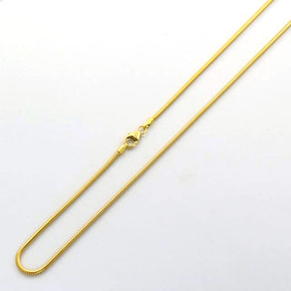 Schlangenkette aus 585 Gelbgold, nachhaltiger second hand Schmuck perfekt aufgearbeitet