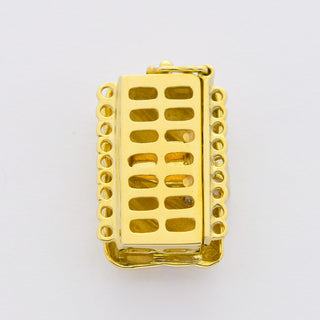 Schließe aus 585 Gelb- und Weißgold mit Diamant, nachhaltiger second hand Schmuck perfekt aufgearbeitet